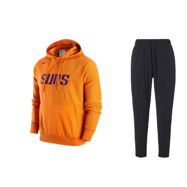 Nike Nike Casual Sportswear Unisex Orange/Black Hooded Moderate