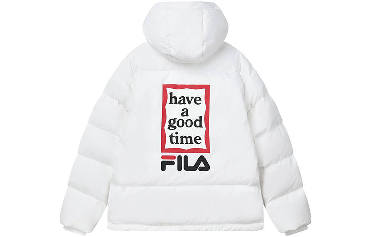 FILA Have A Good Time Collection Down Jacket Unisex Standard White