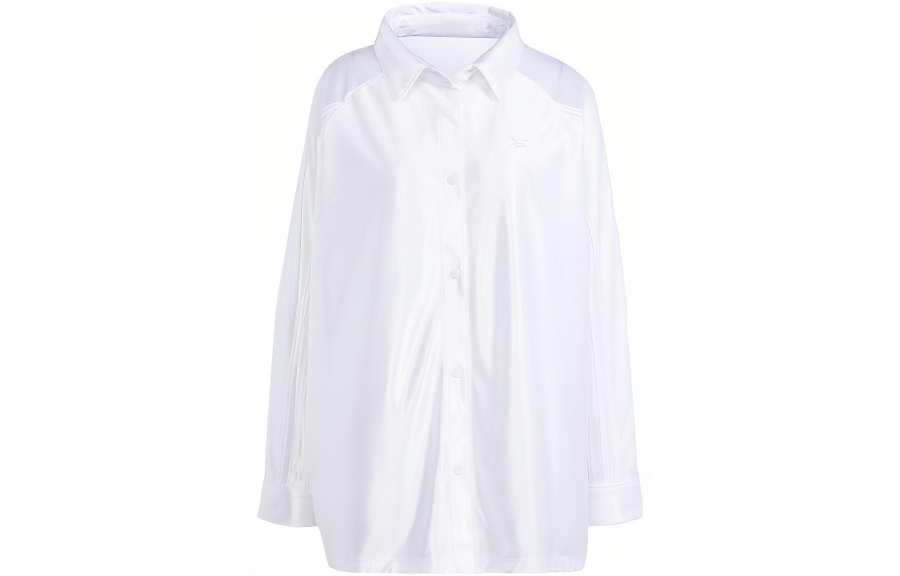 Adidas Originals Satin Oversized Satin Shirt Women's White