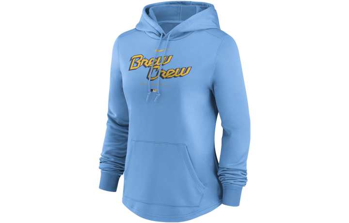 Nike Nike X MLB Sweatshirts Women's Blue Hooded Moderate Regular