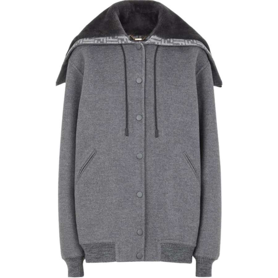 FENDI Jackets Women's Gray Moderate
