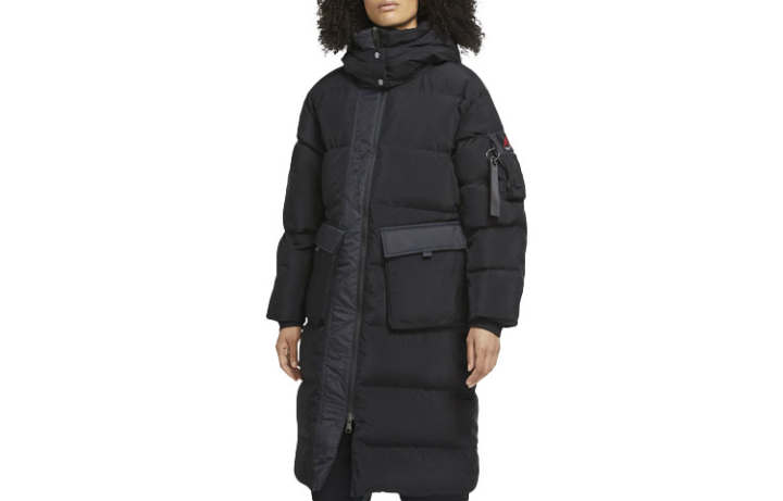 Jordan Jordan Down Jackets Women's Black Hooded Thickened Other