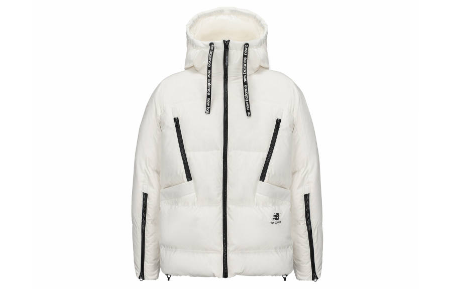 New Balance New Balance Down Jackets Women's Ivory Hooded Moderate Other