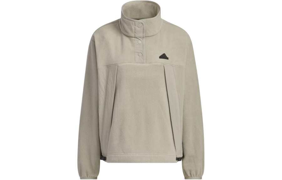 Adidas Adidas City Escape Loose Fit Sweatshirt Jackets & Coats Women's Pebble Silver Gray
