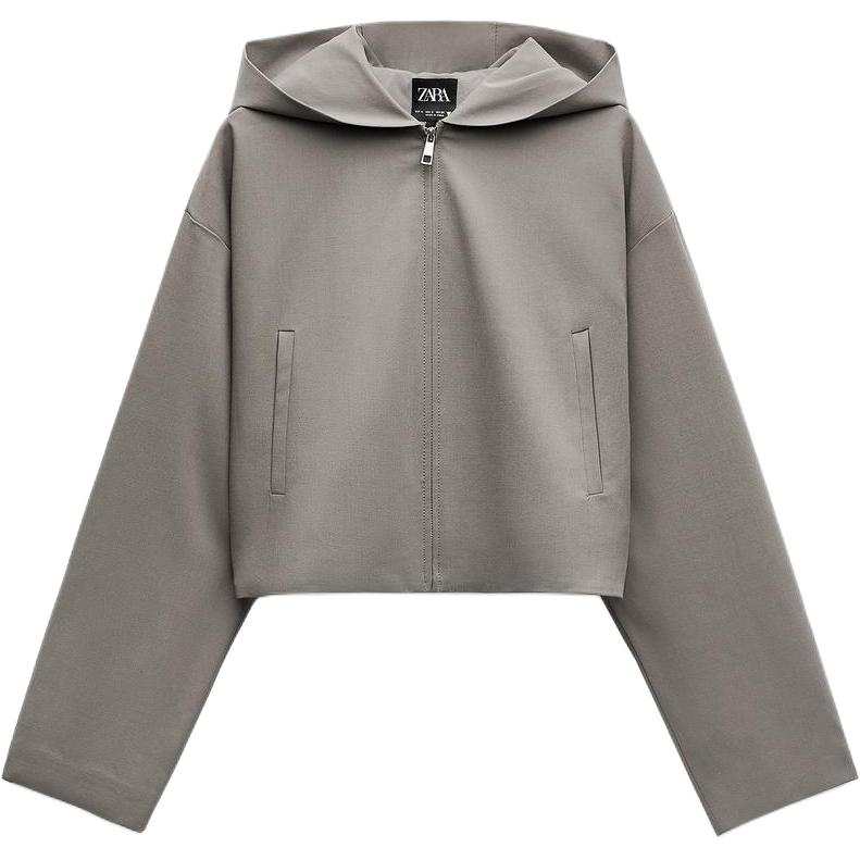 ZARA Trf Jackets & Coats Women's Brown