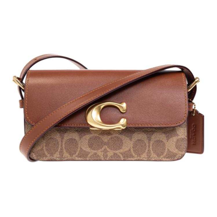 COACH Leather Crossbody Bags Small Women's Brown