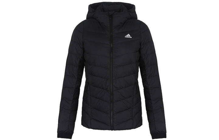 Adidas Adidas Down Jackets Women's Black Hooded Moderate Other