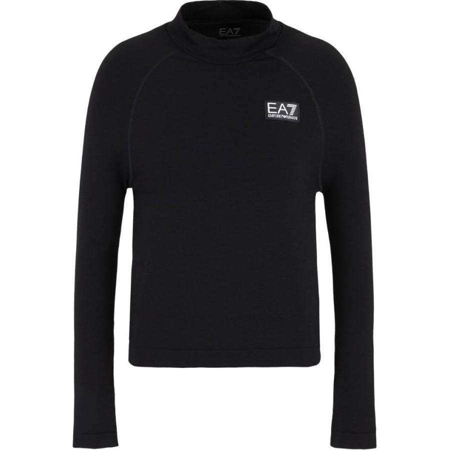 Emporio Armani logo-patch top