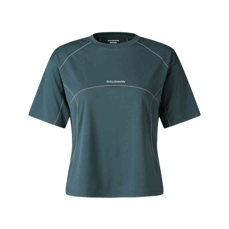SALOMON T Shirts Women's Blue Crew Neck Moderate Other