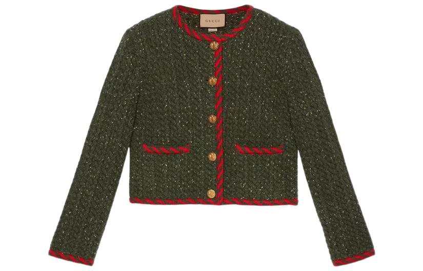 GUCCI 【Previous Season】cable knit wool jacket