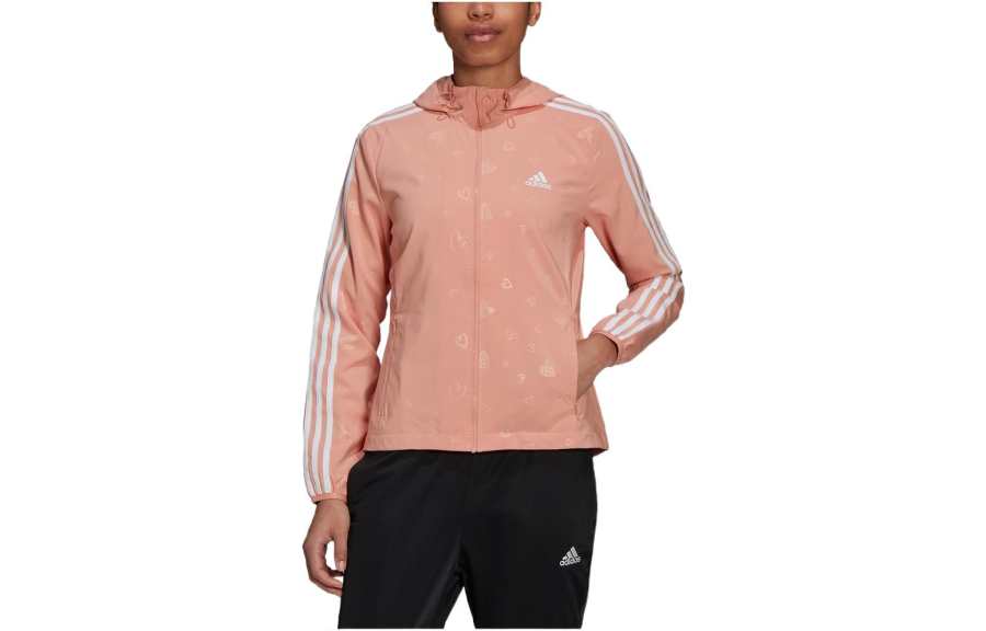 Adidas Adidas Jackets Women's Pink Hooded Moderate Other