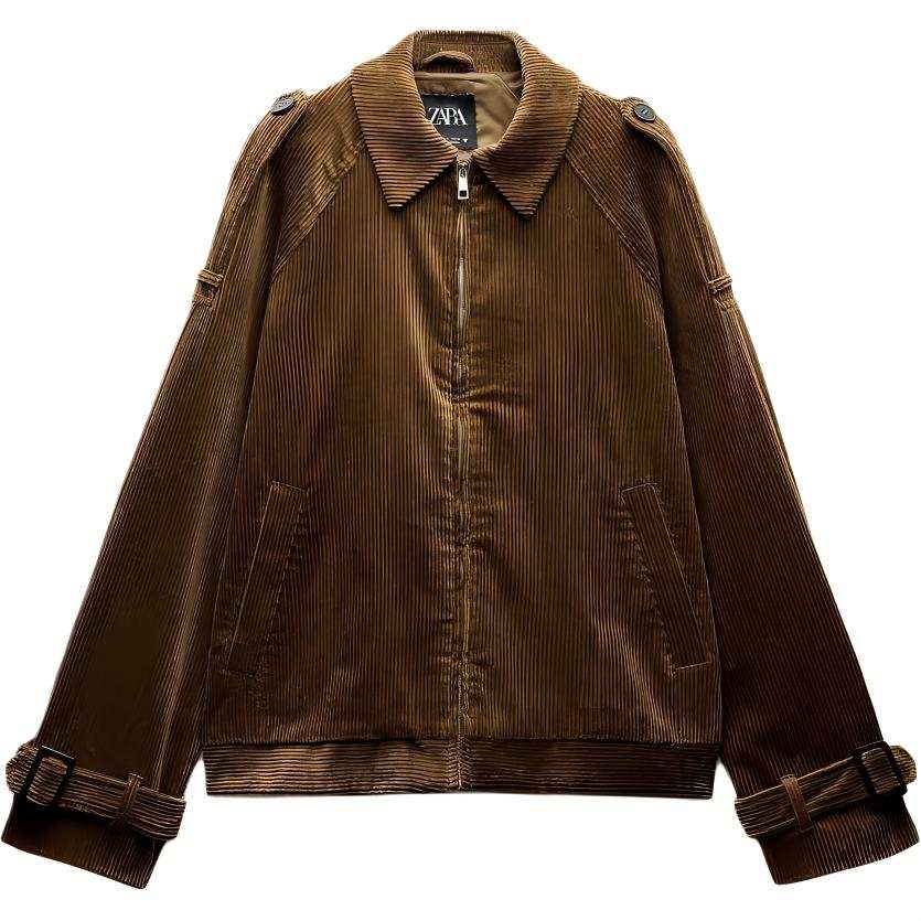 ZARA Jackets & Coats Women's Brown