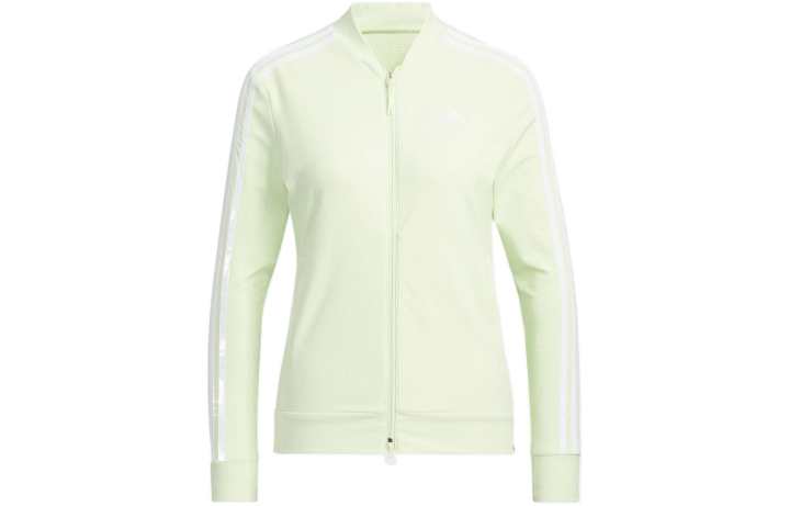 Adidas Adidas Jackets Women's Light Green Stand Collar Moderate Straight Fit
