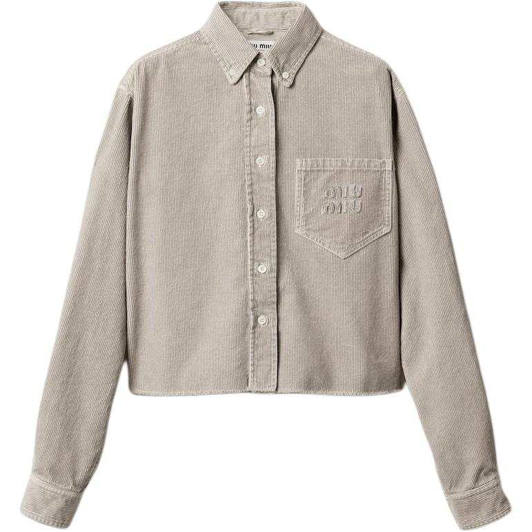 MIU MIU FW24 Shirt Women's Granite Gray