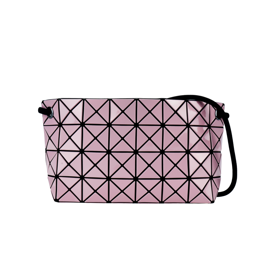 ISSEY MIYAKE PVC Resin Crossbody Bag, Shoulder Bag Women's Light Pink
