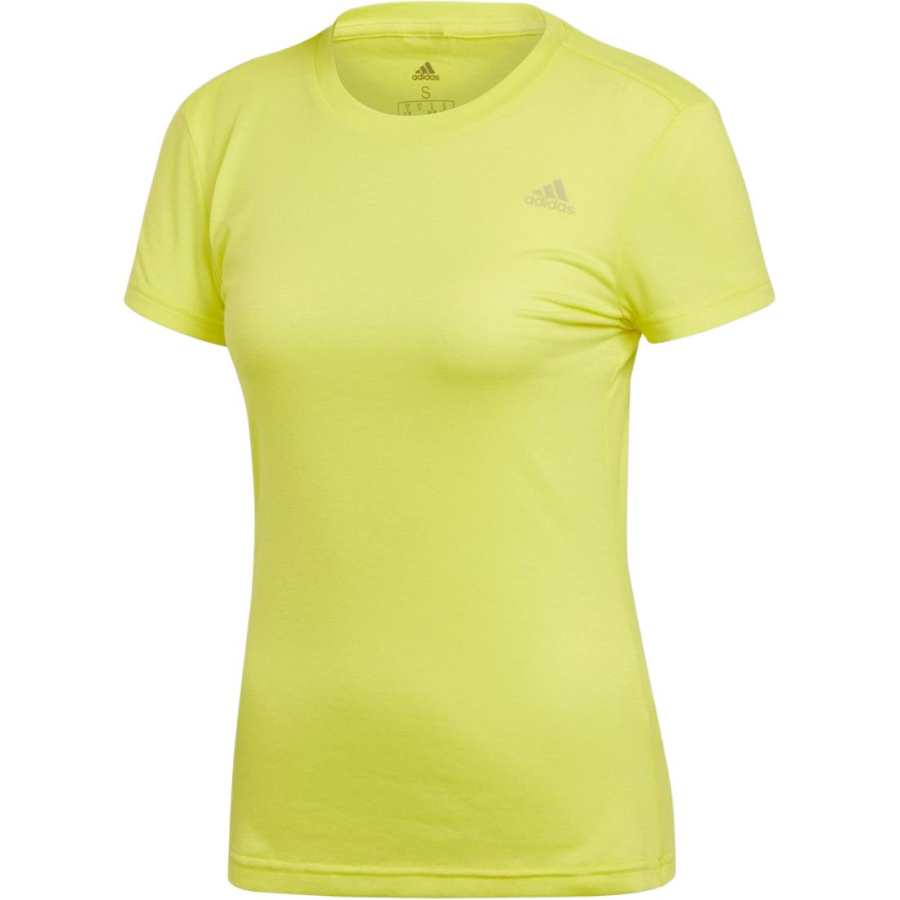 Adidas Adidas T Shirts Women's Yellow Crew Neck Moderate