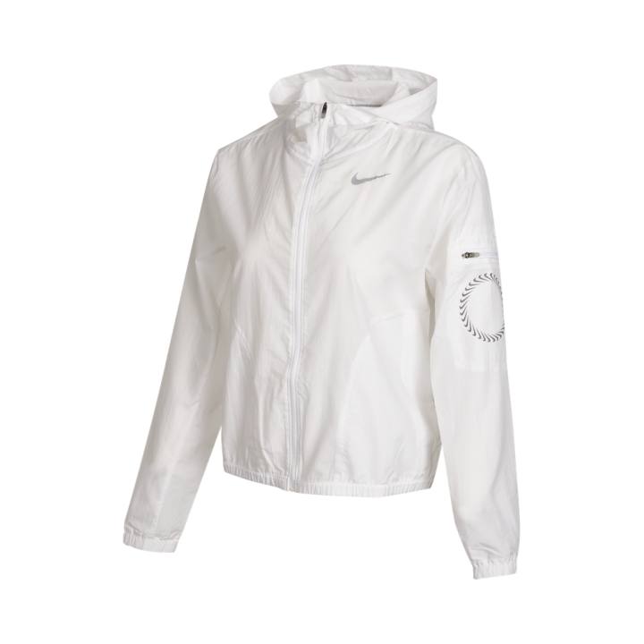 Nike Nike Jackets Women's White Hooded Non Detachable Moderate