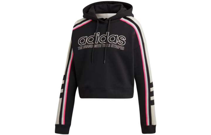 Adidas Adidas Sweatshirts Women's Black Hooded Moderate Regular