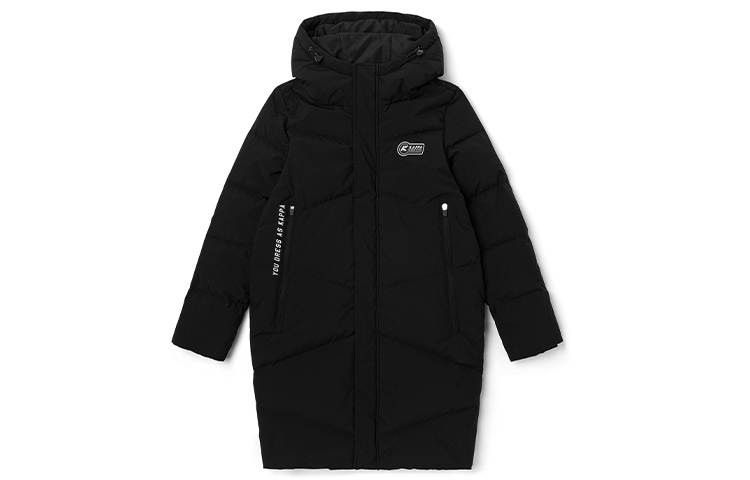 Kappa Letter Hooded Fitted Moderate Regular Edition Down Jacket Women's
