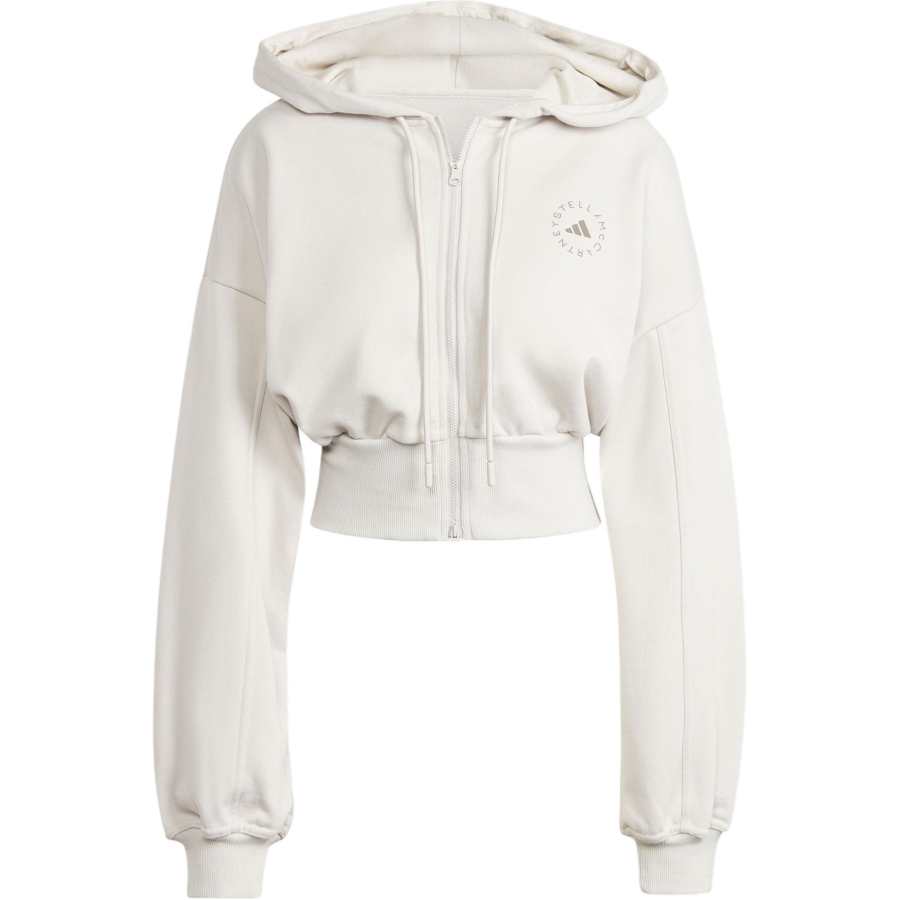 Adidas Adidas Logo-print Cropped Hoodie
