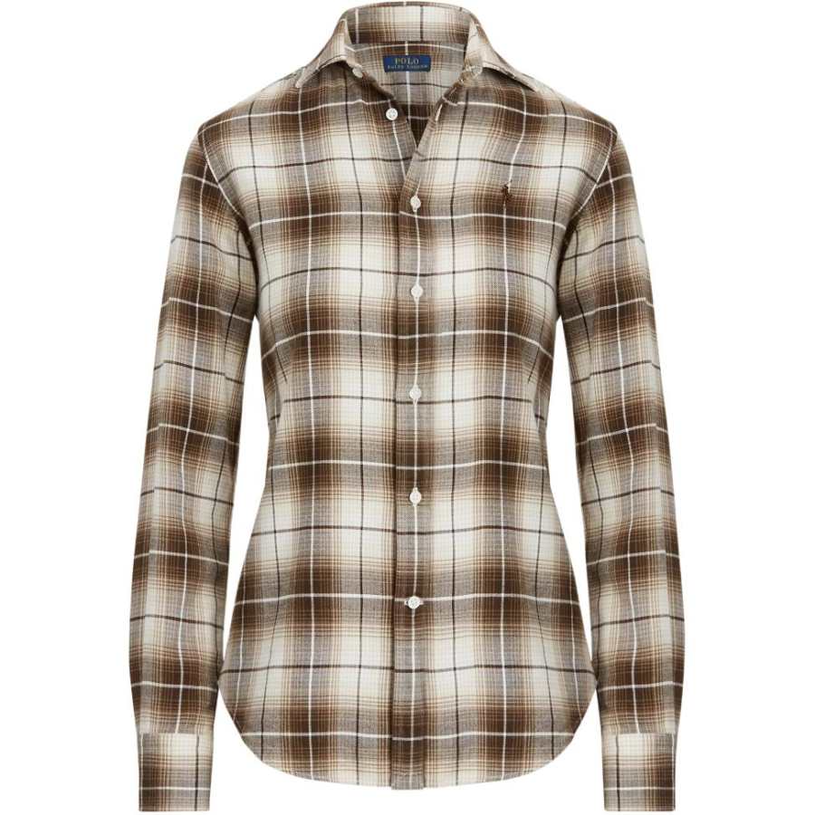Polo Ralph Lauren Shirt Classic Version Women's Brown