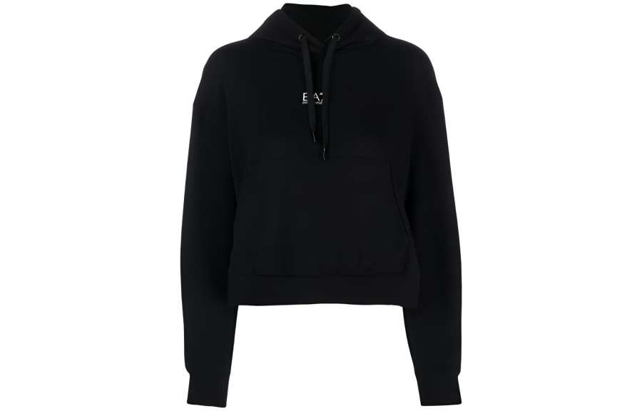 EMPORIO ARMANI Logo-print Long-sleeve Hoodie