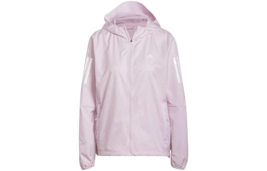 Adidas Adidas Jackets Women's Pink Hooded Moderate Straight Fit