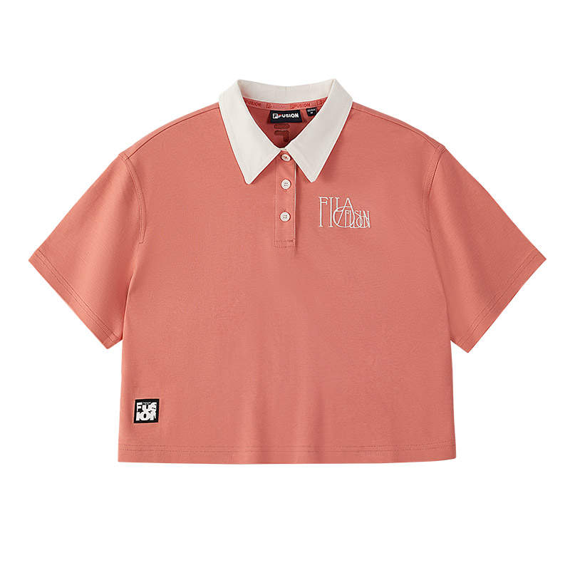FILA FUSION Polo Shirt Women's Haze Pink