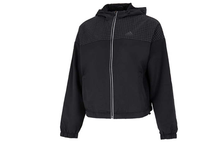 Adidas Adidas Jackets Women's Black Hooded Moderate Other