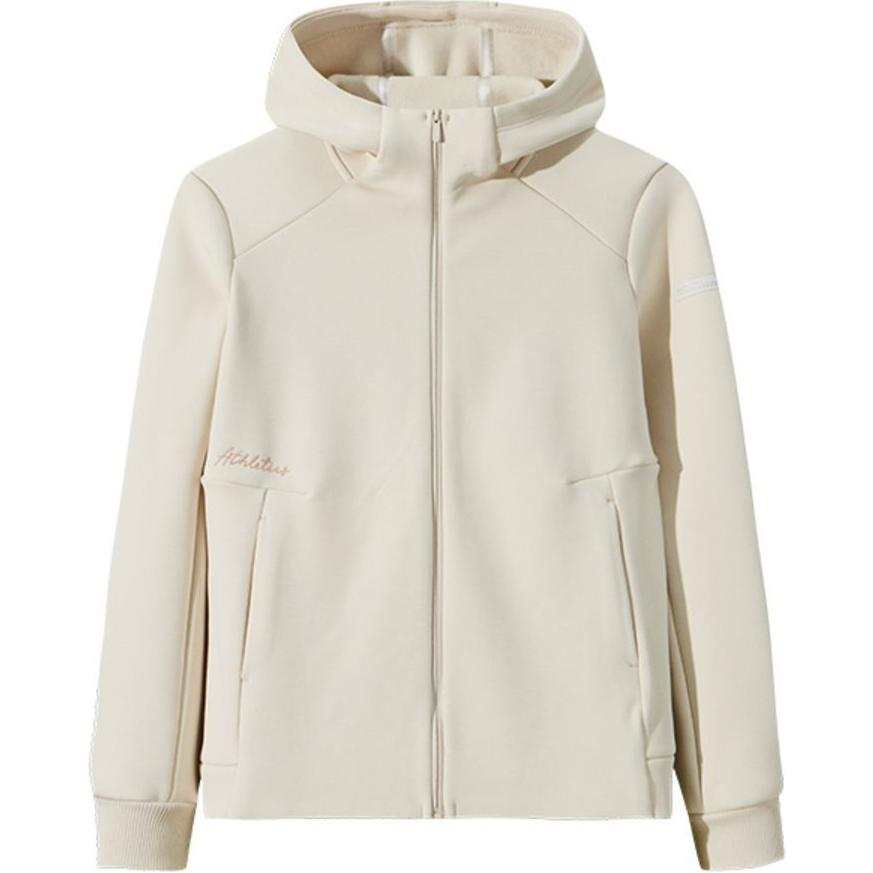 Anta Variety Training Collection Solid Color Zipper Hooded Comfortable And Breathable Thickened And Fleece Lined Casual