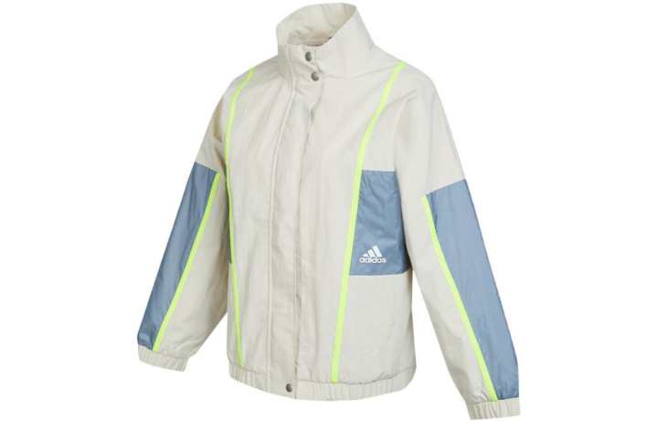Adidas Adidas Jackets Women's Beige Stand Collar Moderate Other