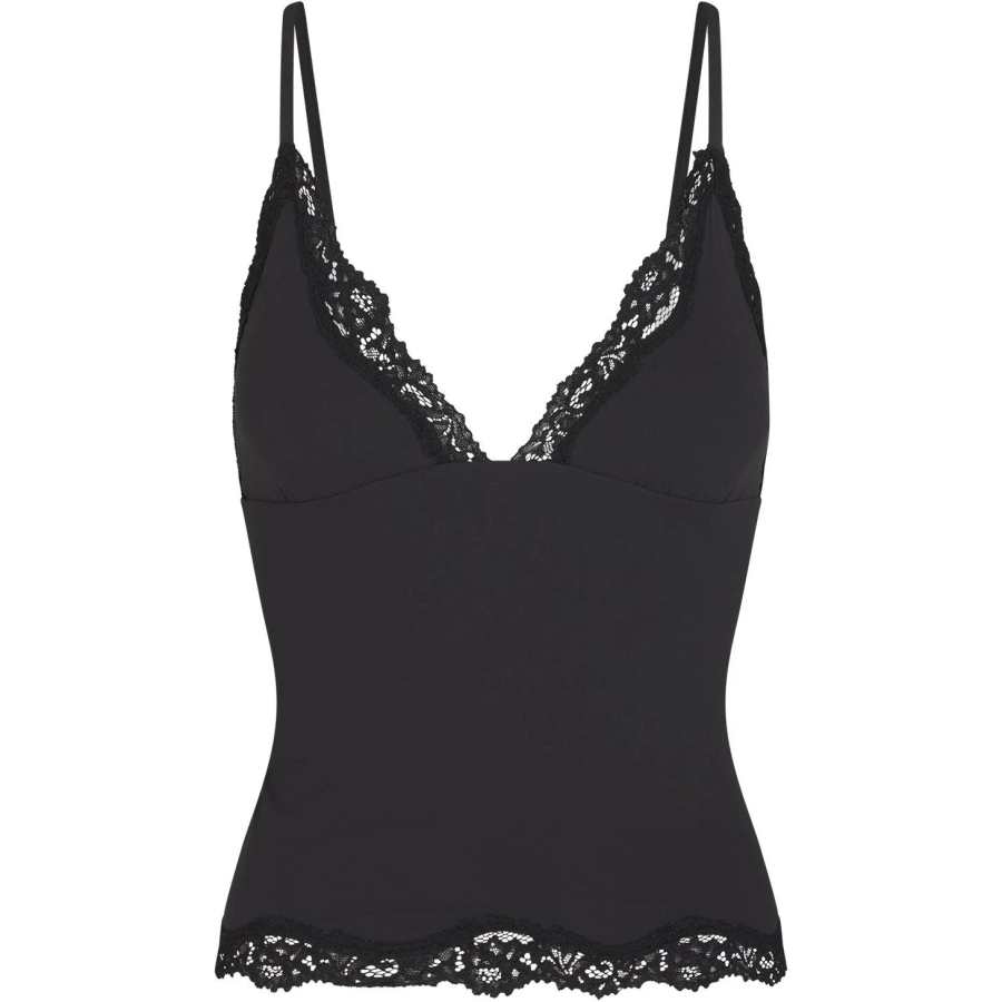 Skims SS24 Romantic Lace Collection FITS EVERYBODY LACE TRIANGLE CAMI Camisole Women's ONYX/Onyx