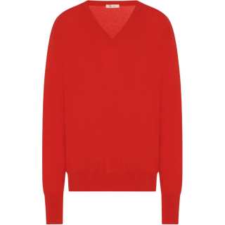THE ROW SS24 Cashmere Sweater Women's Fire Red