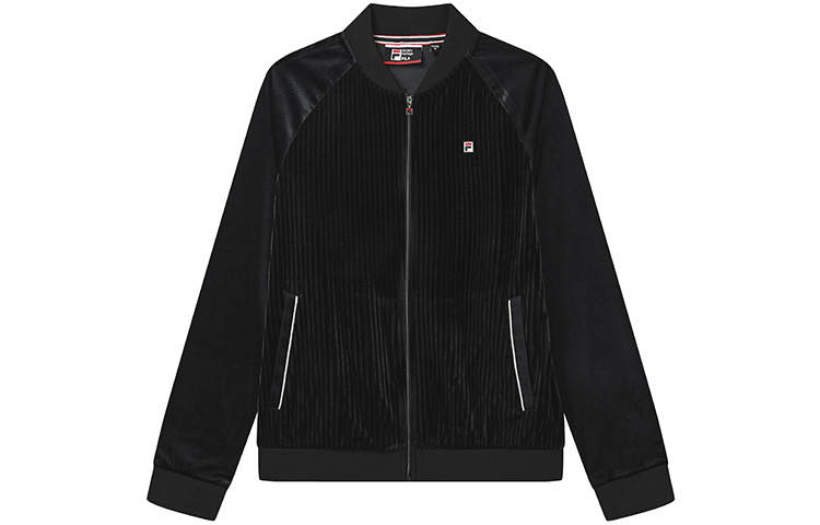 FILA Jackets Women's Jet Black Baseball Collar Moderate Other