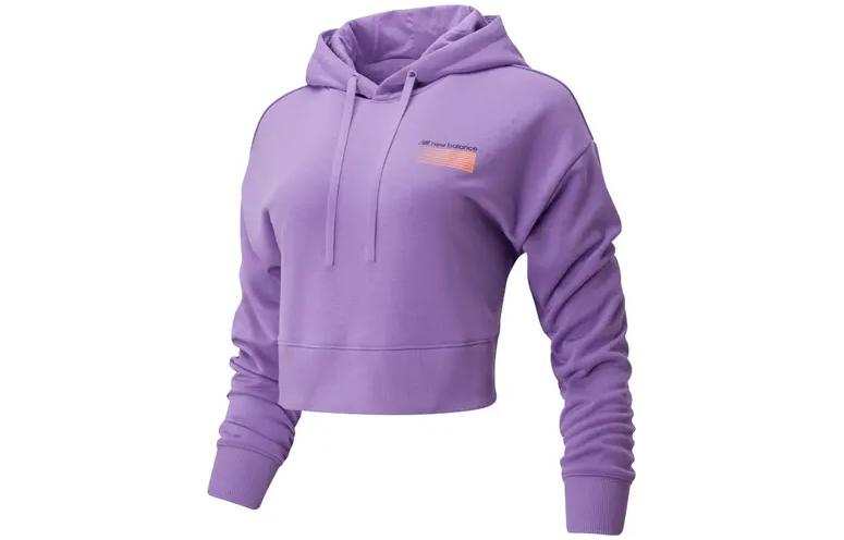 New Balance New Balance Sweatshirts Women's Purple Hooded Moderate Regular
