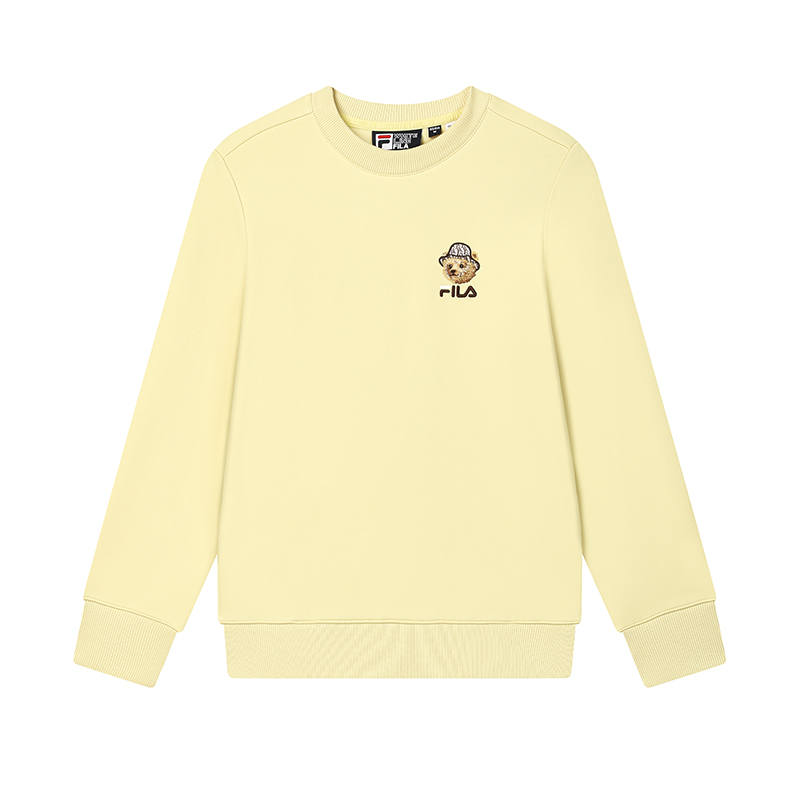 FILA Sweatshirt Women's Yellow Floral Rhododendron