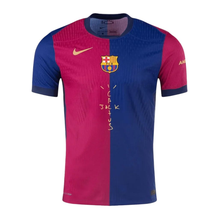 Nike Nike FC Barcelona Travis Scott T Shirt Unisex Red Blue