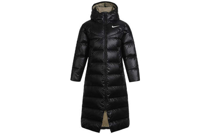 Nike Nike Down Jackets Women's Black Hooded Thickened Other