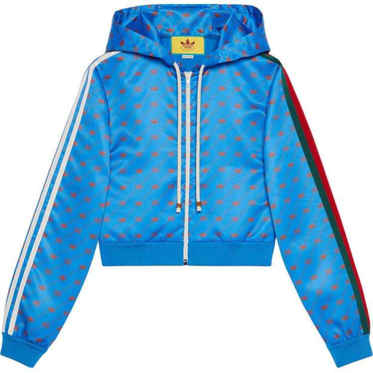 GUCCI GUCCI X Adidas Zip Jacket Blue