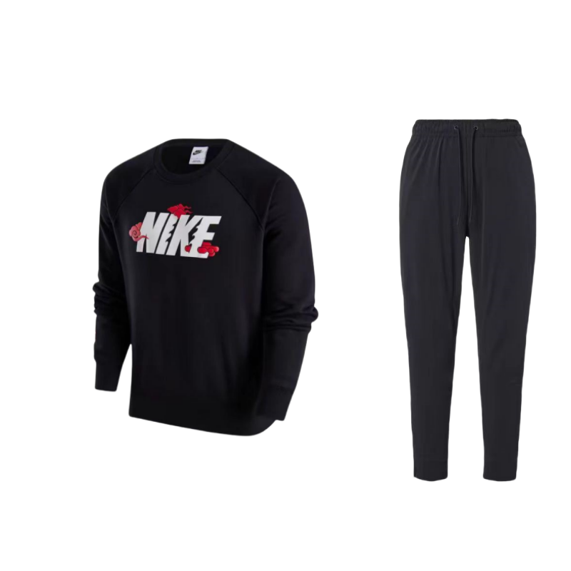 Nike Nike Dragon Soaring New Year Collection Logo Brushed Round Collar Long Sleeve Quick Dry Breathable Pants