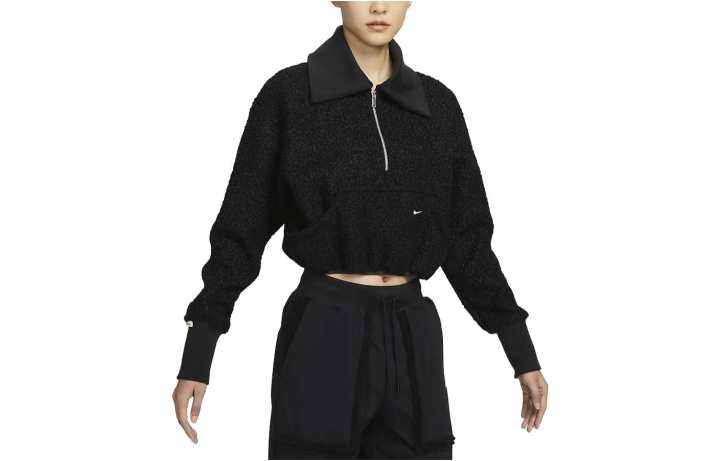 Nike Nike Sportswear Collection Women's High-Pile Fleece Half Zip Top Black