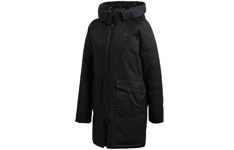 Adidas Originals Down Jackets Women's Black Hooded Moderate Other