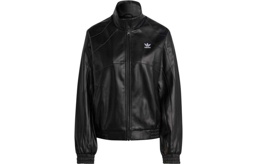 Adidas Originals FAUX LEATHER Jacket Women's Black