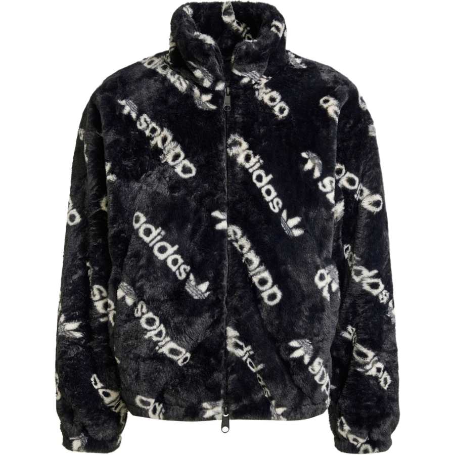 Adidas Originals ALLOVER PRINT FUR Jackets & Coats Women's Black
