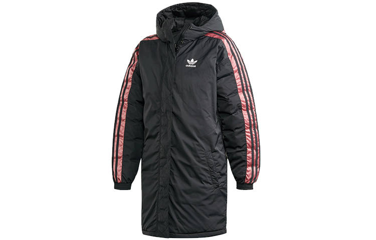 Adidas Originals Down Jackets Women's Black Hooded Moderate Other
