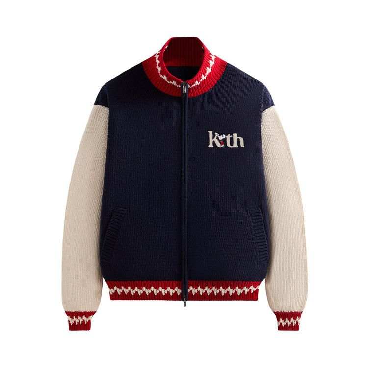 KITH KITH For Peanuts Globe Wyona Full Zip Sweater