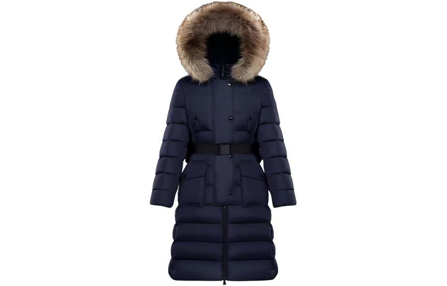 Moncler Down Jackets Women's Blue Hooded Moderate Other