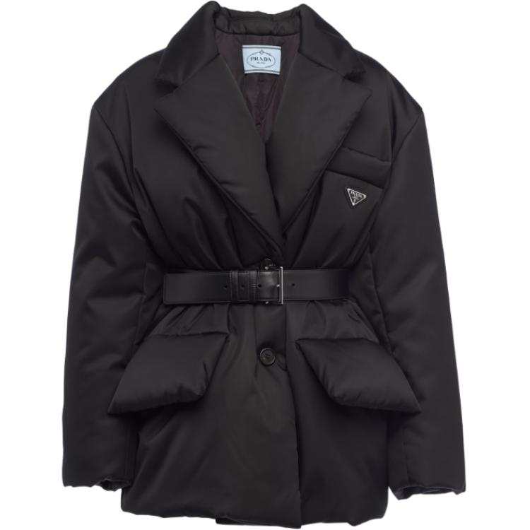 PRADA PRADA Re Nylon Puffer Jacket Women's Black