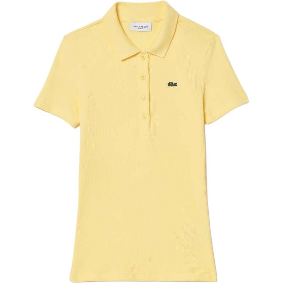 LACOSTE Polo Shirt Women's Light Yellow