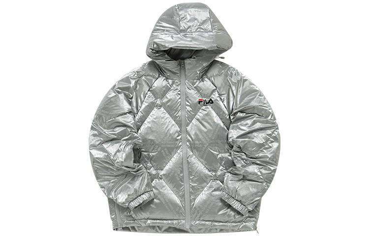 FILA FUSION Down Jacket Winter Women's Bright Silver